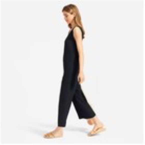 Everlane Japanese GoWeave Jumpsuit, Black - Picture 5 of 7